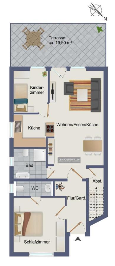 Ferienwohnung Moin Neddesitz المظهر الخارجي الصورة